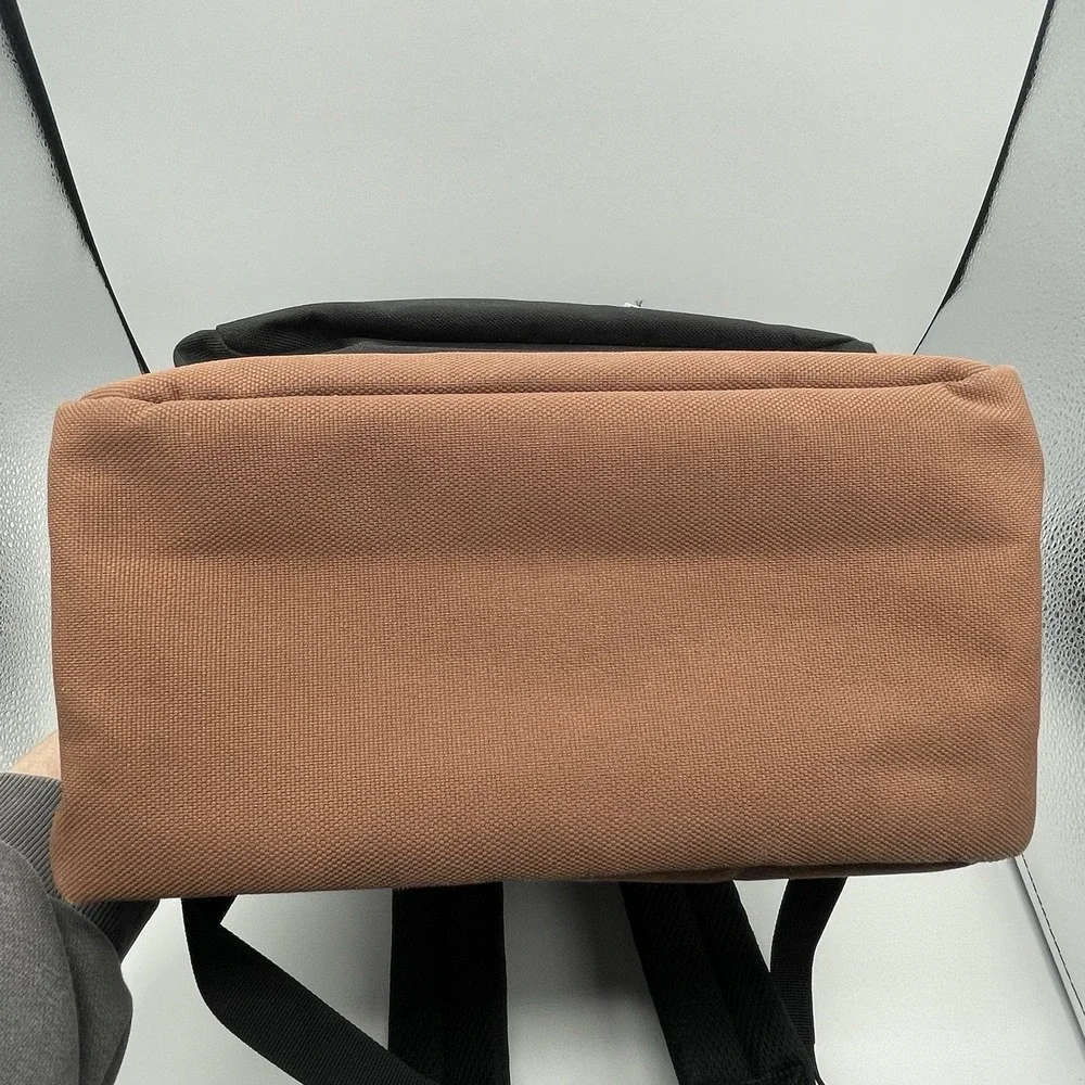 EUC Herschel Pop Quiz Backpack Black/Tan School Travel Carry‎ On Utility Large